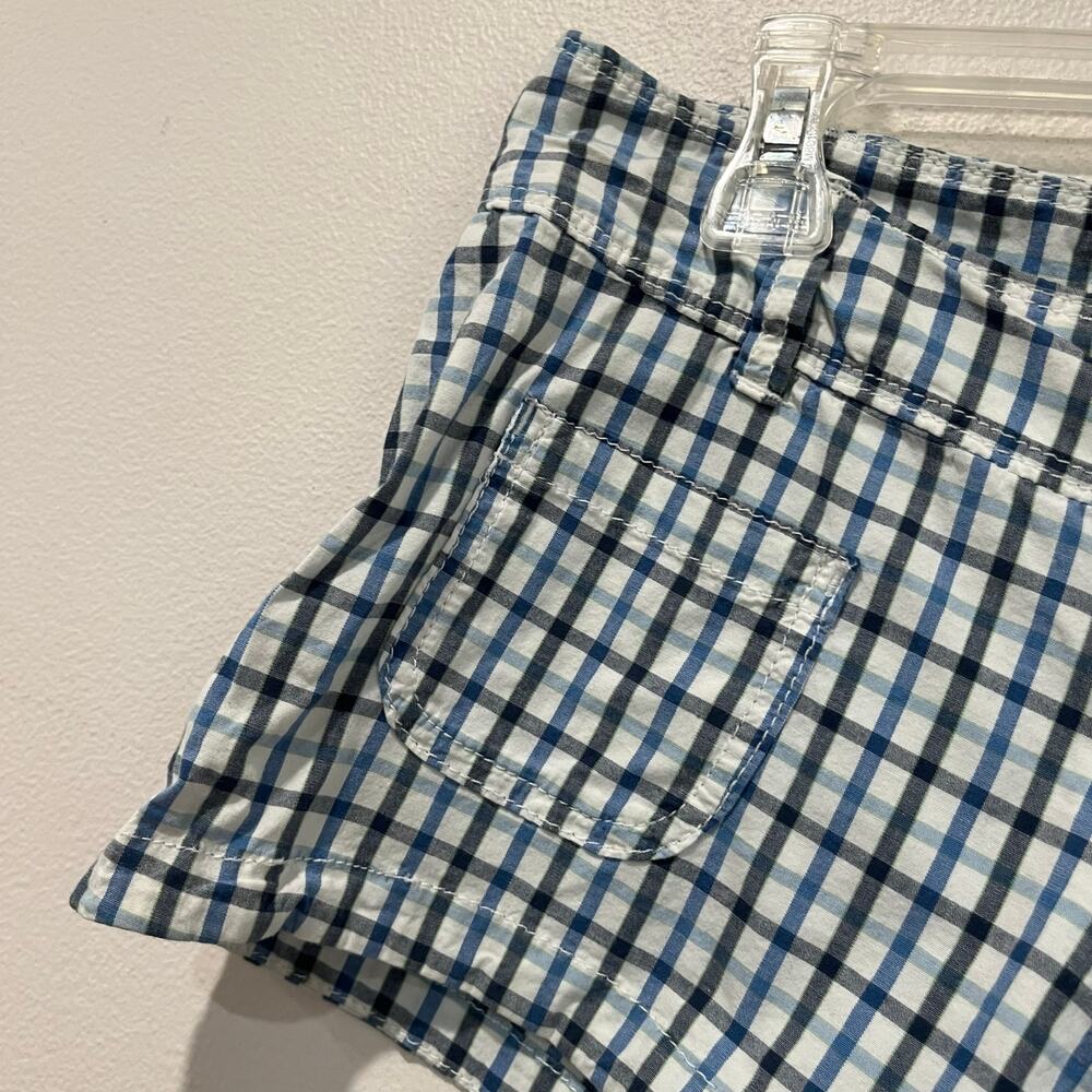 Hollister Blue Gingham Shorts Cottagecore Y2K Summer Preppy Mini Shorts - Picture 4 of 6